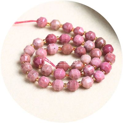Đá kim tự nhiên bán buôn đá quý hình ô liu hạt mặt mặt đá lỏng phụ kiện hạt Rhombus Bead Spacer