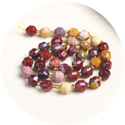 Đá kim tự nhiên bán buôn đá quý hình ô liu hạt mặt mặt đá lỏng phụ kiện hạt Rhombus Bead Spacer