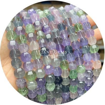 Đá kim tự nhiên bán buôn đá quý hình ô liu hạt mặt mặt đá lỏng phụ kiện hạt Rhombus Bead Spacer