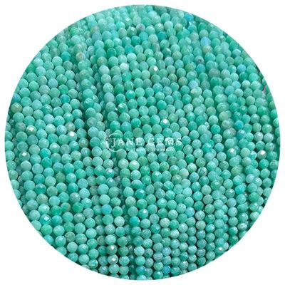 Ngọc quý hạt tinh thể tự nhiên hình dạng tròn mặt nhỏ Citrine Sunstone Loose Bead Strands cho vòng tay