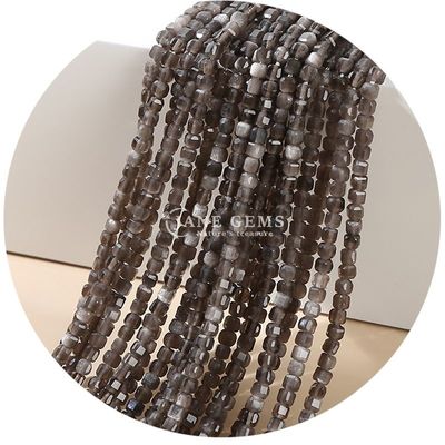 Đá kim cương tự nhiên bán buôn hạt lỏng hình vuông hạt lỏng hình khối Amethyst Tourmaline Tiger Eye Bead cho đồ trang sức