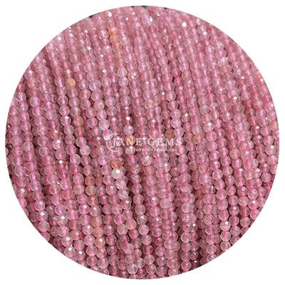 Đá đốm màu hồng Opal đá quý hạt tinh thể tự nhiên hình tròn hình dạng tròn nhỏ lỏng lỏng hạt cho vòng đeo tay