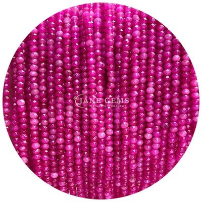 Các loại khác nhau của đá quý Chalcedony hạt tinh thể tự nhiên hình dạng Abacus hình dạng hạt nhỏ lỏng lẻo cho vòng đeo tay