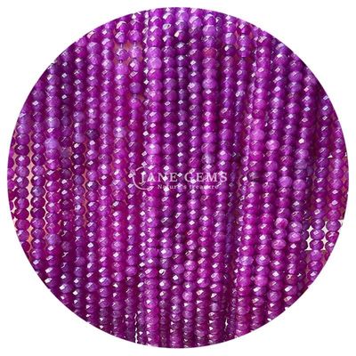 Các loại khác nhau của đá quý Chalcedony hạt tinh thể tự nhiên hình dạng Abacus hình dạng hạt nhỏ lỏng lẻo cho vòng đeo tay