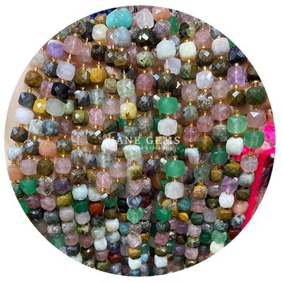 Nhập khẩu kim cương tự nhiên hạt lỏng Fluorite đá tinh thể hạt lỏng Moonstone hạt lỏng spacers cho trang sức Diy