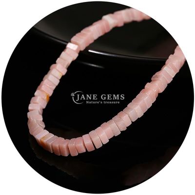 Nhập xưởng bán buôn hạt lỏng thiên nhiên ngọc bích trắng thực Opal hạt lỏng hình vuông slice hình dạng lỏng hạt lỏng spacers cho đồ trang sức DIY