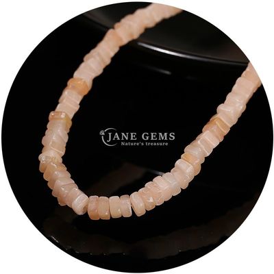 Nhập xưởng bán buôn hạt lỏng thiên nhiên ngọc bích trắng thực Opal hạt lỏng hình vuông slice hình dạng lỏng hạt lỏng spacers cho đồ trang sức DIY