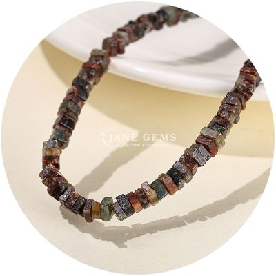 Nhập xưởng bán buôn hạt lỏng thiên nhiên ngọc bích trắng thực Opal hạt lỏng hình vuông slice hình dạng lỏng hạt lỏng spacers cho đồ trang sức DIY