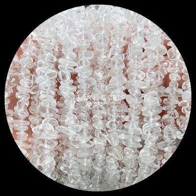 Quartz tinh khiết Amethyst đá quý hạt tinh thể tự nhiên hình dạng không đều chip sỏi đá lỏng sợi hạt cho vòng tay