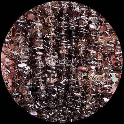 Citrine Đen Rutilated đá quý hạt tinh thể tự nhiên hình dạng không đều chip sỏi đá lỏng sợi hạt cho vòng tay