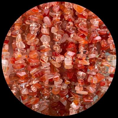 Red Agate Gems Bead Crystal tự nhiên hình dạng không đều chip đá sỏi lỏng Bead Strands cho vòng tay