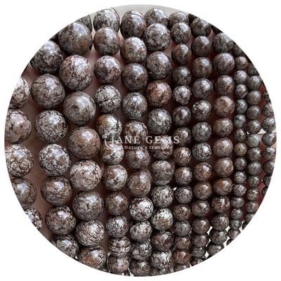 Nhập khẩu kim cương tự nhiên vòng lỏng hạt 8mm Hematite lỏng hạt Lava đá tròn Agate hạt spacers cho đồ trang sức M