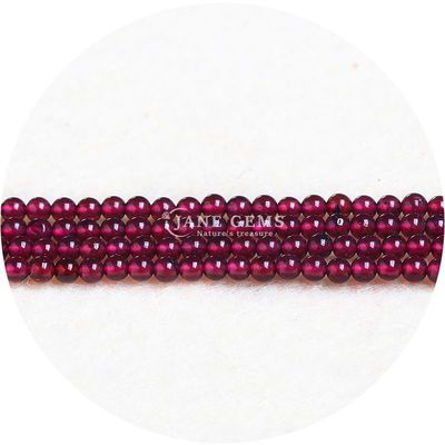 Nhập khẩu kim cương tự nhiên hạt lỏng 8mm Rhodolite hạt lỏng tròn nhiều màu Tourmaline hạt phân cách cho đồ trang sức