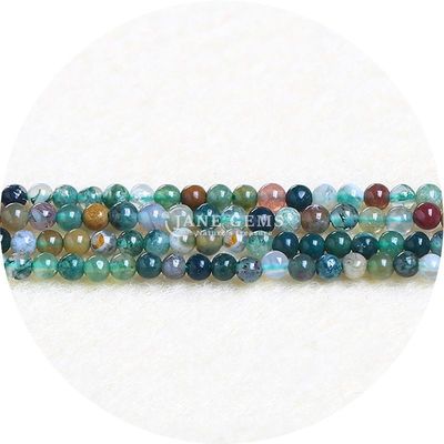 Nhập khẩu kim cương tự nhiên hạt lỏng 8mm Rhodolite hạt lỏng tròn nhiều màu Tourmaline hạt phân cách cho đồ trang sức