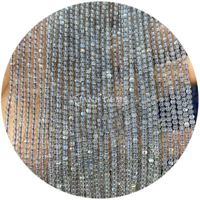 Nhập khẩu kim cương tự nhiên hạt lỏng 8mm Rhodolite hạt lỏng tròn nhiều màu Tourmaline hạt phân cách cho đồ trang sức