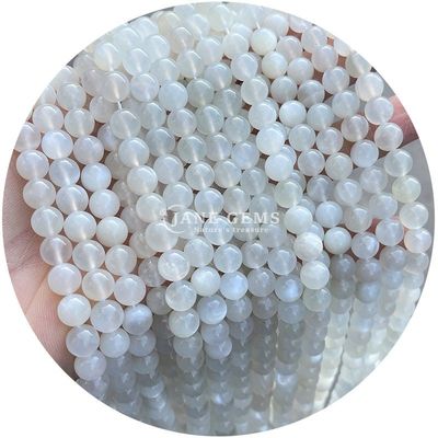 Hàng hóa bán buôn tự nhiên 2A Tourmaline vòng lỏng hạt Moonstone lỏng đá hạt Rainbow Fluorite hạt spacers cho đồ trang sức