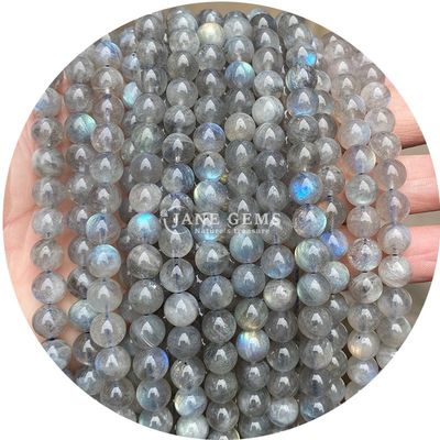 Hàng hóa bán buôn tự nhiên 2A Tourmaline vòng lỏng hạt Moonstone lỏng đá hạt Rainbow Fluorite hạt spacers cho đồ trang sức