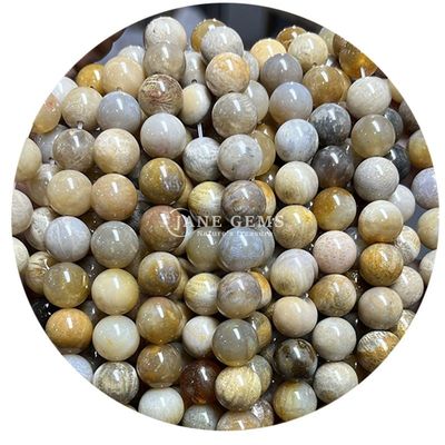 Hàng hóa bán buôn tự nhiên 2A Tourmaline vòng lỏng hạt Moonstone lỏng đá hạt Rainbow Fluorite hạt spacers cho đồ trang sức
