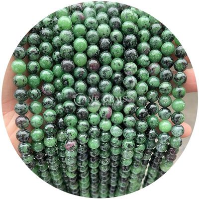 Hàng hóa bán buôn tự nhiên 2A Tourmaline vòng lỏng hạt Moonstone lỏng đá hạt Rainbow Fluorite hạt spacers cho đồ trang sức