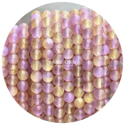 Nhập khẩu kim loại thiên nhiên vòng lỏng hạt 8mm Blue Gypsum lỏng hạt vòng Hematite hạt spacers cho đồ trang sức làm