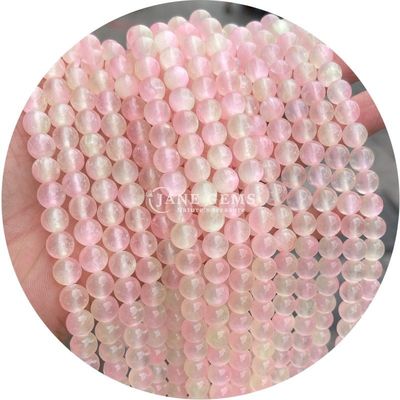 Nhập khẩu kim loại thiên nhiên vòng lỏng hạt 8mm Blue Gypsum lỏng hạt vòng Hematite hạt spacers cho đồ trang sức làm