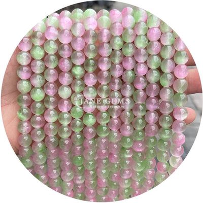 Nhập khẩu kim loại thiên nhiên vòng lỏng hạt 8mm Blue Gypsum lỏng hạt vòng Hematite hạt spacers cho đồ trang sức làm