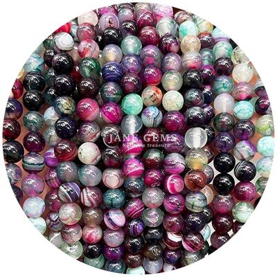 Nhập khẩu kim loại thiên nhiên vòng lỏng hạt 8mm Blue Gypsum lỏng hạt vòng Hematite hạt spacers cho đồ trang sức làm