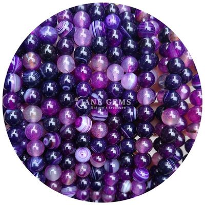 Nhập khẩu kim loại thiên nhiên vòng lỏng hạt 8mm Blue Gypsum lỏng hạt vòng Hematite hạt spacers cho đồ trang sức làm