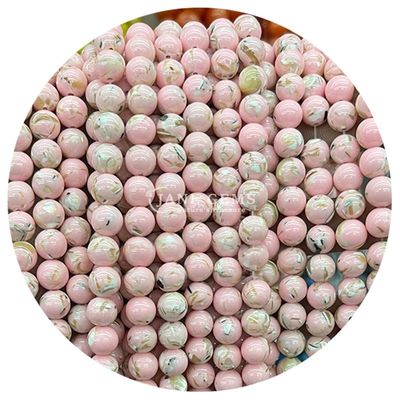 Nhập khẩu kim cương tự nhiên Vòng đúc lỏng 8mm nhiều màu dải Agate đúc lỏng Vòng đúc lỏng Trình phân cách đồ trang sức