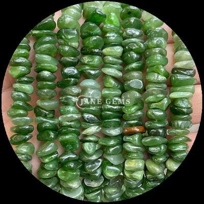 Tourmaline Đá màu xanh lam tự nhiên hạt tinh thể tự nhiên hình dạng không đều chip đá sỏi lỏng sợi hạt cho vòng tay