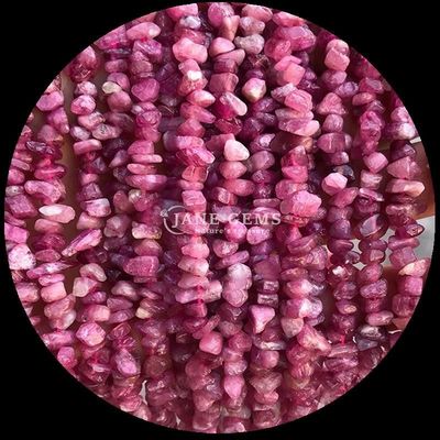 Vàng Tourmaline Gem Bead tự nhiên tinh thể hình dạng không đều chip sỏi đá lỏng Bead sợi cho vòng tay