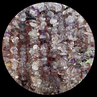 Vàng Tourmaline Gem Bead tự nhiên tinh thể hình dạng không đều chip sỏi đá lỏng Bead sợi cho vòng tay
