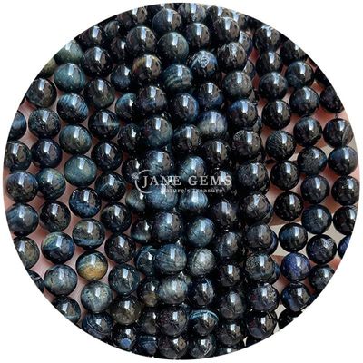 Nhập khẩu kim loại đá tự nhiên vòng lỏng hạt 8mm Tiger Eye lỏng hạt hoa hồng đỏ Tiger Eye vòng hạt spacers cho đồ trang sức
