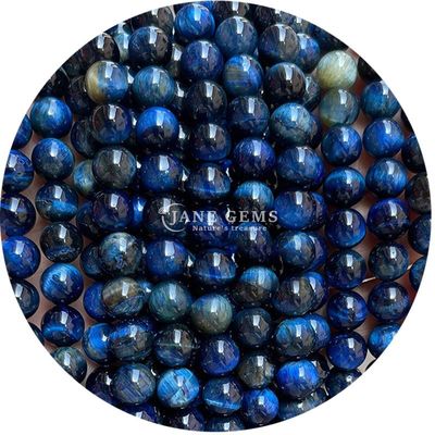 Nhập khẩu kim loại đá tự nhiên vòng lỏng hạt 8mm Tiger Eye lỏng hạt hoa hồng đỏ Tiger Eye vòng hạt spacers cho đồ trang sức