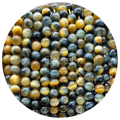 Nhập khẩu kim loại đá tự nhiên vòng lỏng hạt 8mm Tiger Eye lỏng hạt hoa hồng đỏ Tiger Eye vòng hạt spacers cho đồ trang sức