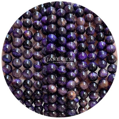 Nhập khẩu kim loại đá tự nhiên vòng lỏng hạt 8mm Tiger Eye lỏng hạt hoa hồng đỏ Tiger Eye vòng hạt spacers cho đồ trang sức