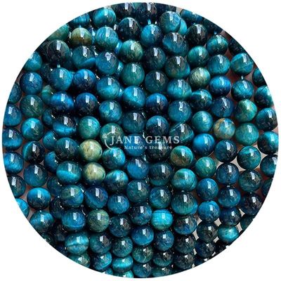 Nhập khẩu kim loại đá tự nhiên vòng lỏng hạt 8mm Tiger Eye lỏng hạt hoa hồng đỏ Tiger Eye vòng hạt spacers cho đồ trang sức