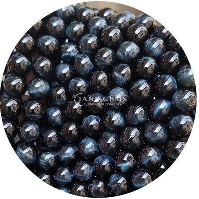 Nhập khẩu kim loại đá tự nhiên vòng lỏng hạt 8mm Tiger Eye lỏng hạt hoa hồng đỏ Tiger Eye vòng hạt spacers cho đồ trang sức