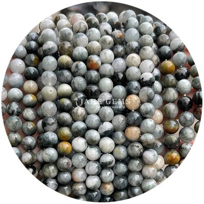 Nhập khẩu kim loại đá tự nhiên vòng lỏng hạt 8mm Tiger Eye lỏng hạt hoa hồng đỏ Tiger Eye vòng hạt spacers cho đồ trang sức