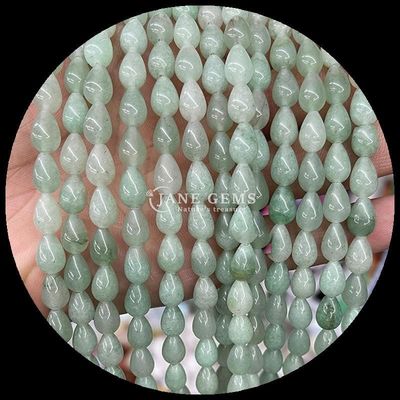 Lapis Lazuli Green Aventurine Gem Bead Đá tinh thể nước tự nhiên Giọt hình dạng đá Vòng hạt lỏng cho vòng đeo tay