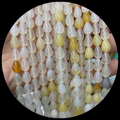 Lapis Lazuli Green Aventurine Gem Bead Đá tinh thể nước tự nhiên Giọt hình dạng đá Vòng hạt lỏng cho vòng đeo tay