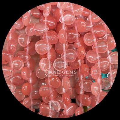 Malachite Quartz tinh khiết hạt đá quý tinh thể tự nhiên nước giọt hình dạng đá lỏng chuỗi hạt cho vòng tay