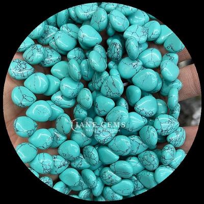 Malachite Quartz tinh khiết hạt đá quý tinh thể tự nhiên nước giọt hình dạng đá lỏng chuỗi hạt cho vòng tay