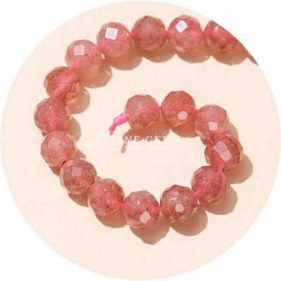Hàng hóa bán buôn Đá quý tự nhiên đích thực hạt lỏng mặt kính lỏng mặt kính Rose Quartz đá hạt cho thủ công