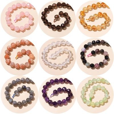 Hàng hóa bán buôn Đá quý tự nhiên đích thực hạt lỏng mặt kính lỏng mặt kính Rose Quartz đá hạt cho thủ công