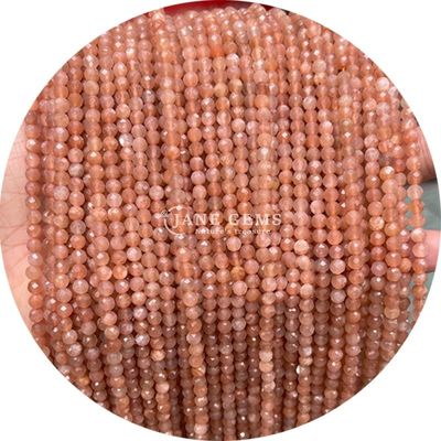 Nhập khẩu bán lẻ đá quý bán quý hạt mặt mặt mặt đá lỏng phụ kiện hạt Rose Quartz Bead Spacer cho đồ trang sức