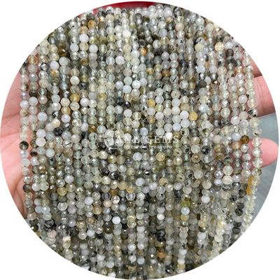 Nhập khẩu bán lẻ đá quý bán quý hạt mặt mặt mặt đá lỏng phụ kiện hạt Rose Quartz Bead Spacer cho đồ trang sức