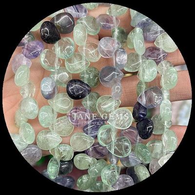 Ấn Độ Agate Topaz Gem Bead tự nhiên tinh thể nước giọt hình dạng đá lỏng Bead sợi dây đeo