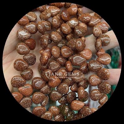 Ấn Độ Agate Topaz Gem Bead tự nhiên tinh thể nước giọt hình dạng đá lỏng Bead sợi dây đeo