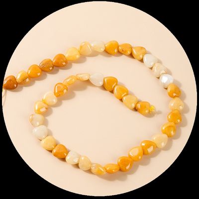 Rose Quartz Carnelian Gem Bead Crystal tự nhiên hình trái tim đá Loose Bead Strands cho vòng tay
